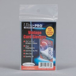 1950's Baseball Card Sleeve